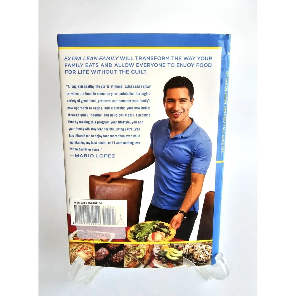Mario Lopez Extra Lean Family Cookbook Healthy Recipes Meal Plans Hardcover